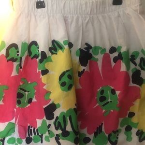 Womens Lilly Pulitzer Flower Skirt
